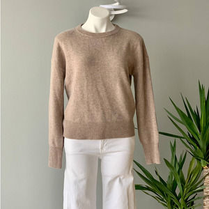 Theory Drop Shoulder Cashmere Crewneck Sweater Size Medium